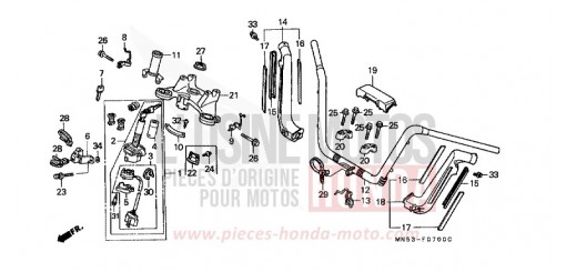ROHRGRIFF/OBERE BRUECKE GL1500SEM de 1991